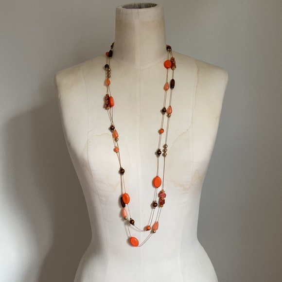 Lot of 4 Charming Charlie Necklaces - Beaded, Layered, Chunky Silver and Gold - Picture 13 of 13